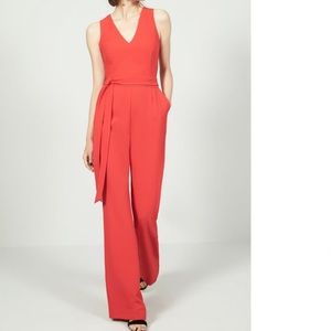 Vinca camuto  front tie wide leg jumpsuit